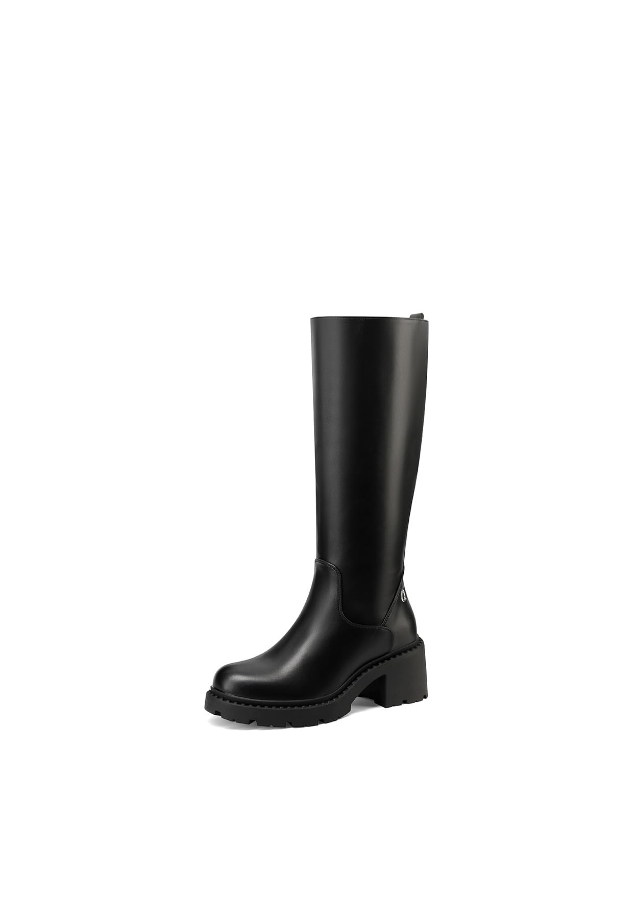 QUEEN HELENA Stivali Alti con Tacco Zip Laterale Casual Donna X31-87