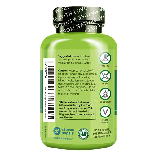 Naturelo Probiotic Supplement And Digestive Enzymes Support Supplement Bundle - 120 Vegan Capsules #TOP3