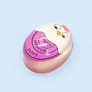Purple:Egg Timer Color Changing, Cute Egg - Shaped Boiled Egg Cooker Timer for Soft/Medium/Hard Boiled Eggs, Kitchen Cooking Tool