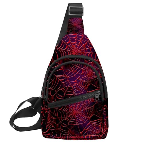 Sac à dos à bandoulière toile d'araignée pour vos randos et sorties d'Halloween
