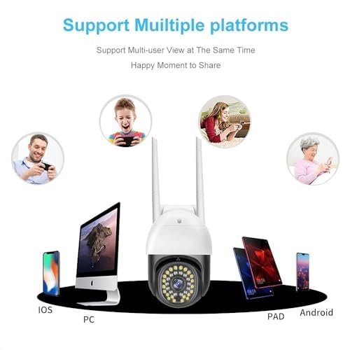 Image of MAYUMI ICsee 8MP 360 Degree Smart WiFi Camera Outdoor Ptz IP Camera HD Night Vision IP66 Waterproof Automatic Tracking IP WiFi Camera (V380 APP)