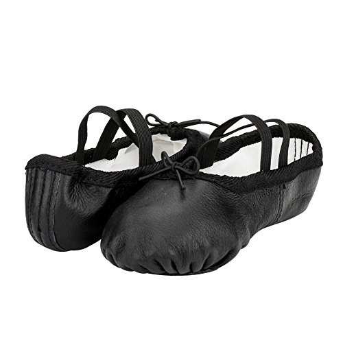 Msmax Women Ballet Dance Shoes Adult Gymnastic Slippers For Dancing Black 10 M Us Women #TOP2