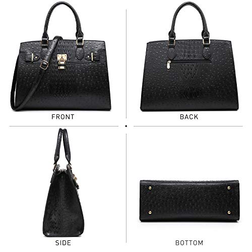 Dasein-Women-Handbags-and-Purses-Ladies-Shoulder-Bag-Top-Handle-Satchel-Tote-Work-Bag-with-Matching-Clutch
