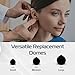 Widex Compatible Round Ear Tip Hearing Aid Domes, Pack of 10 Two Vent Domes