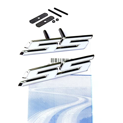 yoaoo-oem ® 1 x OEM SS Emblem Gitter + Aufkleber Badge 3D für Camaro Chevrolet GM Serie vorne chrom weiß yoaoo-oem ® 1 x OEM SS Emblem Gitter + Aufkleber Badge 3D für Camaro Chevrolet GM Serie vorne chrom weiß