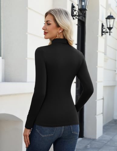 Zeagoo Long Sleeve Shirt Mock Neck Top for Women Lightweight Turtle Layer - image 6