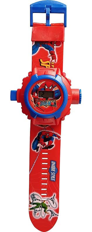 Virtual World Multiple Image Spiderman Projector Digital Watch for Kids Digital Watch for Boys and Girls (RED) (B0BCJQSQBP) Amazon Price History, Amazon Price Tracker