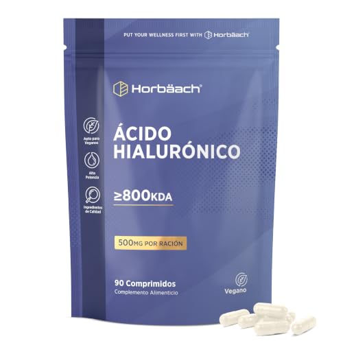 Ácido Hialurónico Cápsulas 800kDa - Alta Potencia - 90 Cápsulas Veganas