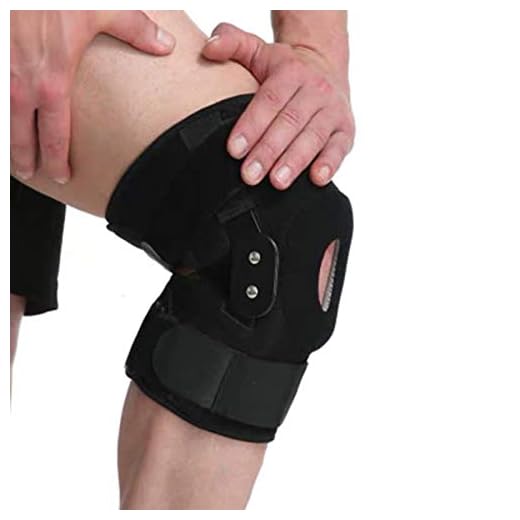 Aluminiumjusterbar gångjärn Knäortos Stödstöd Ligament Sportskada Ortopedisk skena Knäskydd Utomhus Knäskensstöd för artrit Smärtlindring