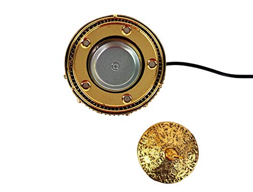 Islamic Metal Tower Shape Electric Incense Burner Gold Color 110 V, Resin Bakhoor Oud, Luxury Design #TOP2