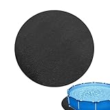 Tapetes para Piscina De 4 M/157,48 Pulgadas para Exteriores - Almohadilla Redonda para Piscina sobre El Suelo | Alfombra De Suelo para Piscina De 13 Pies para Piscina Elevada, Evita Pinchazos