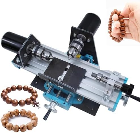 Micro Tornio Metallo - Fresatrice ad alta precisione, 7000 giri/min, 7 velocità regolabili per la lavorazione del legno e hobbisti