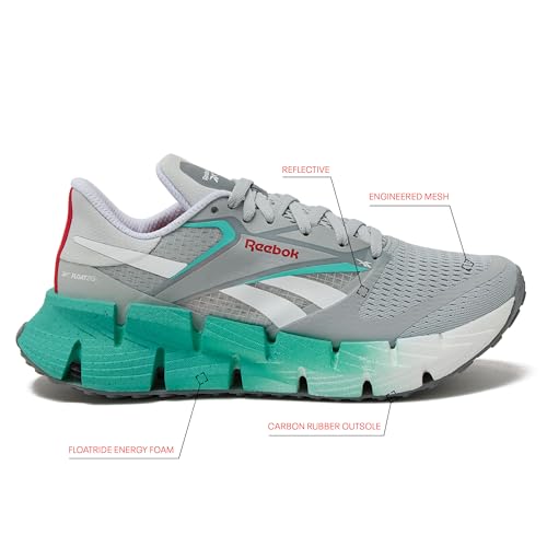 Reebok Floatzig Running Shoes for Women, Grey 1/Ai Aqua/White, 7