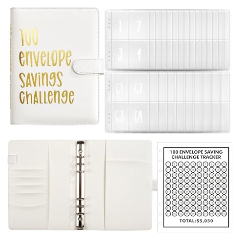 100 Envelopes Money Saving Challenge, Saving Book Challenge, 52 Week Money Saving Challenge Binder, Money Saving Budget Binder W