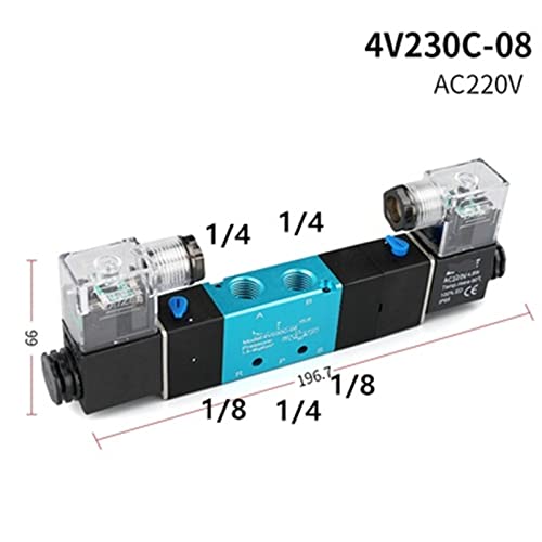 Électrovanne 2 position 5 voies 4V230C-08 commande d'air précise - 3