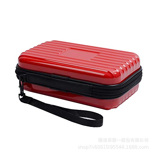 Preisvergleich Produktbild Mini-Reisetasche, multifunktionale Kulturtasche, wasserdichte tragbare Kosmetiktasche zur Aufbewahrung, weibliche Reisetasche in Rot