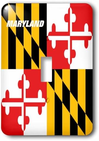 3dRose LLC lsp_45066_1 State Flag Of Maryland, Single Toggle Switch image 2