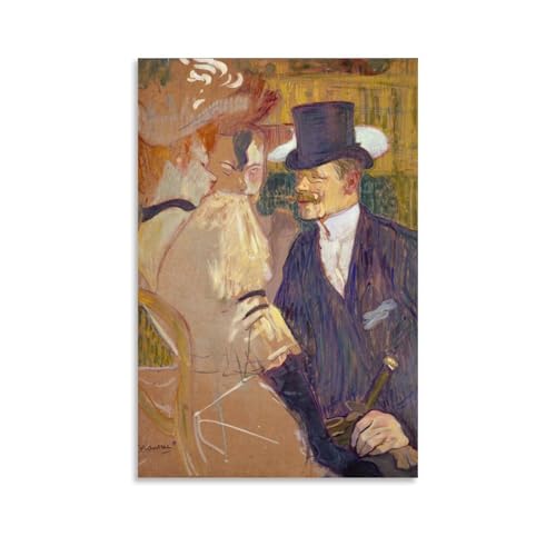 Affiche Henri de Toulouse-Lautrec L'anglais au Moulin Rouge 1892 impression postimpressionniste