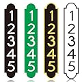 Reflective Address Plaque Vertical - (18'' x 3.5 '') Personalized Address Sign,House Number Sign Plaque,House Address Numbers for Outside House,Yard,Garden,Brick Mailbox,Fence,Driveway