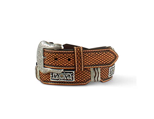 Ceinture en cuir brut ARIAT A1040508 marron clair pour homme style western