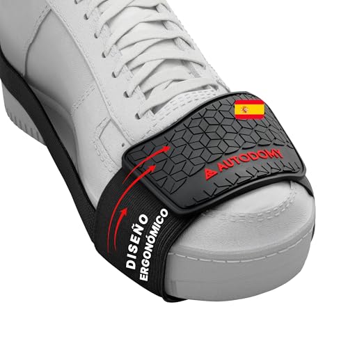 Autodomy Protetor sapatos de motocicleta ergonómico e antiderrapante | protetor mudanças marchas Moto Scooter ATV Quad V2