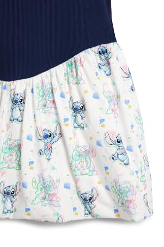 Vestido Desigual juvenil turquesa ropa de Stitch Disney para chicas de 14 años 3