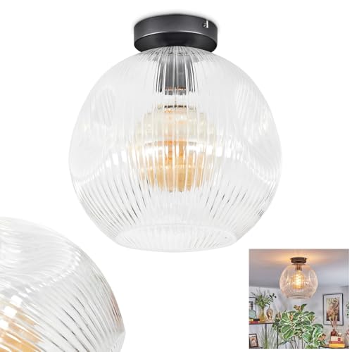 Plafonnier Ripoll en verre pour illuminer chaleureusement votre salon ou entrée