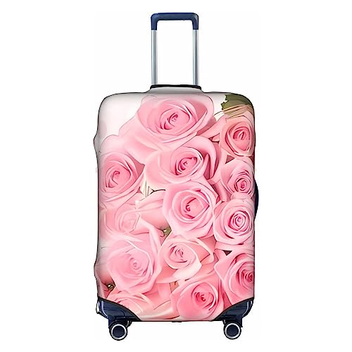 Housse de bagage rose pour protéger votre valise L contre les rayures et les salissures