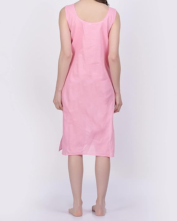 Women's Cotton Long Camisole for Kurti,Suit Full Slips Inner wear Petticoat Sleeveless for Girls Summer Top