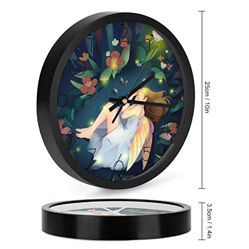 Pendule murale silencieuse anime 25.4cm horloge moderne ecole - 3