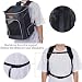 Morpilot Katzenrucksack, Hunderucksack für Katzen und Hunde Welpen, Atmungsaktive und Faltbare Haustier Rucksack mit Transparentes Fenster und Anti-offener Reißverschluss