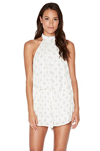 LSpace Women's Threads Romper Swim Cover up Ivory XS