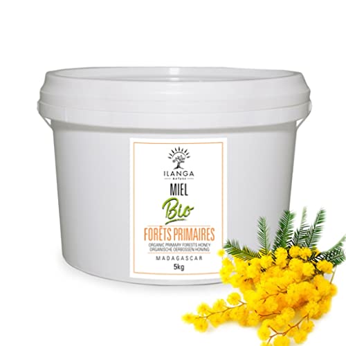 Miel de forêts primaires Ilanga Nature de Madagascar BIO en seau de 5 kg format familial