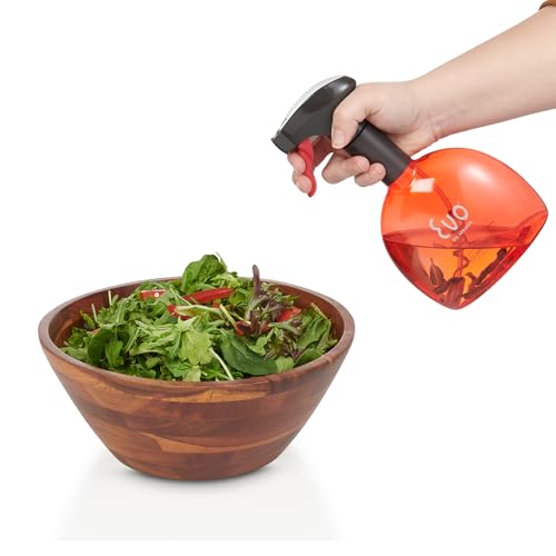 Image of Evo Original Oil Sprayer Bottle | Non-Aerosol for Olive Oil, Cooking Oils, Vinegars | 24-Oz Capacity | Rotatable Nozzle | Gourmet Cooking Tools - Food-Safe Materials | Red