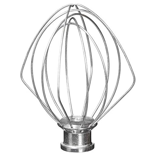 6-Wire Whip Attachment Fits KitchenAid Tilt-Head Stand Mixer Replace K45WW, Stainless Steel, Egg Heavy Cream Beater, Cakes Mayonnaise Whisk