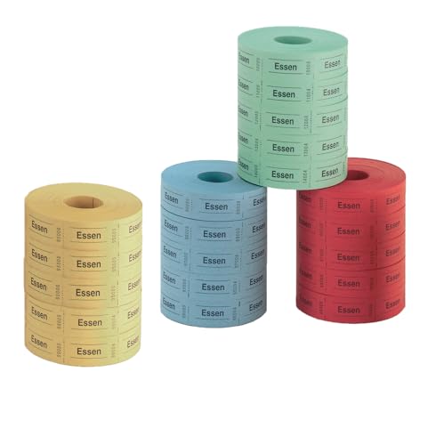 Herlitz 5x1000 Abrisse Essenmarken 5x von einer Farbe eine Farbauswahl ist nicht möglich