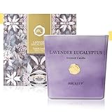 Airkeep Extra große Duftkerze 1300g, Lavender Eucalyptus Kerze mit Brenndauer bis zu 320 Stunden, natürliche Wachskerze für zu Hause, Geschenke Kerze für Frauen Männer