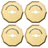4PCS Titanium Coated Replacement Rotary Blades for Worx ZipSnip Cordless Electric Scissors Compatible with WA2300,RC2600K,RC2601, RC2602, WX080L, WX081L Box Cutter