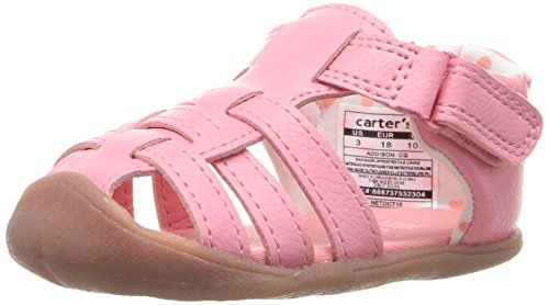 Carter's Every Step Stage 1 Girl's and Boy's Crawling Shoe, Addison, Pink, 3 M US Little Kid