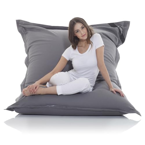 LAZY BAG Chaise de Sac à Haricots géants XXL Grand Sac à Haricots en Coton d'intérieur 400L...