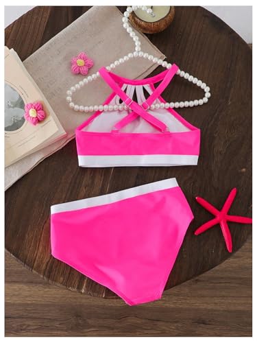 Milumia Girl's Swimsuit Two Piece Cut Out Halter Bikini Set Summer Beach Swimwear4