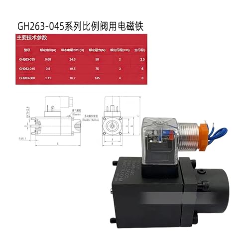 Bobine solénoïde proportionnelle régulation de débit précise pour circuit hydraulique GH263