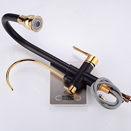 Robinet de cuisine 3 en 1 filtrant extractible mitigeur eau potable évier arc élevé