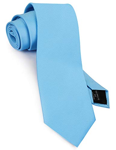 Image of GUSLESON Classic New 3.15 inch(8cm) Men's Solid Color Necktie Wedding Business Tie + Gift Box