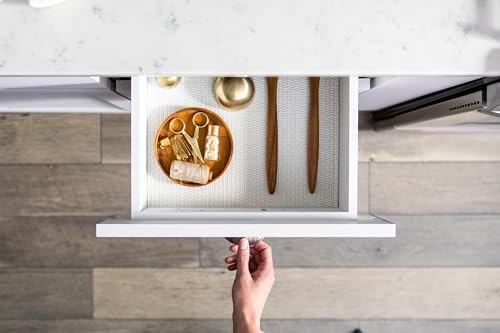 EasyLiner Select Grip Shelf Liner - Easy to Install & Cut to Fit - Non Slip, Non Adhesive, Drawer Shelf & Cabinet Liner for Kitchen, Bathroom, Pantry Cupboards - 12in. x 24ft. - Beige