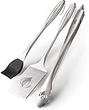Napoleon 70034 PRO Stainless Steel 3 Piece Toolset Grill Tool Set, Multi