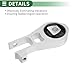 Motoforti Engine Motor Mount, Torque Strut Mounting, for Jeep Renegade 1.4L 2015-2018, No.68257232AA, Silver Tone
