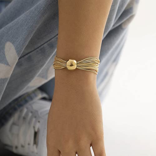 Zu trocken, geometrie raumkugel im central park Dick kette juwelenverzierte halskette und ketten kette armband, schmuck gegen frauen und mädchen (Armbänder-Gold)