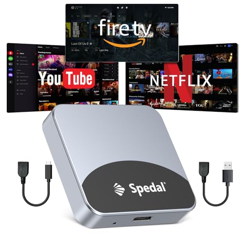 Spedal Car TV Adapter with Wireless CarPlay & HDMI Input