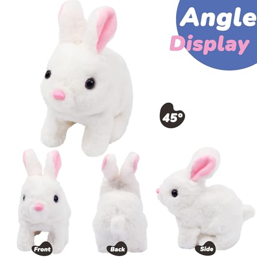Peluche interactive lapin de Pâques animée avec sons et mouvements réalistes - 7